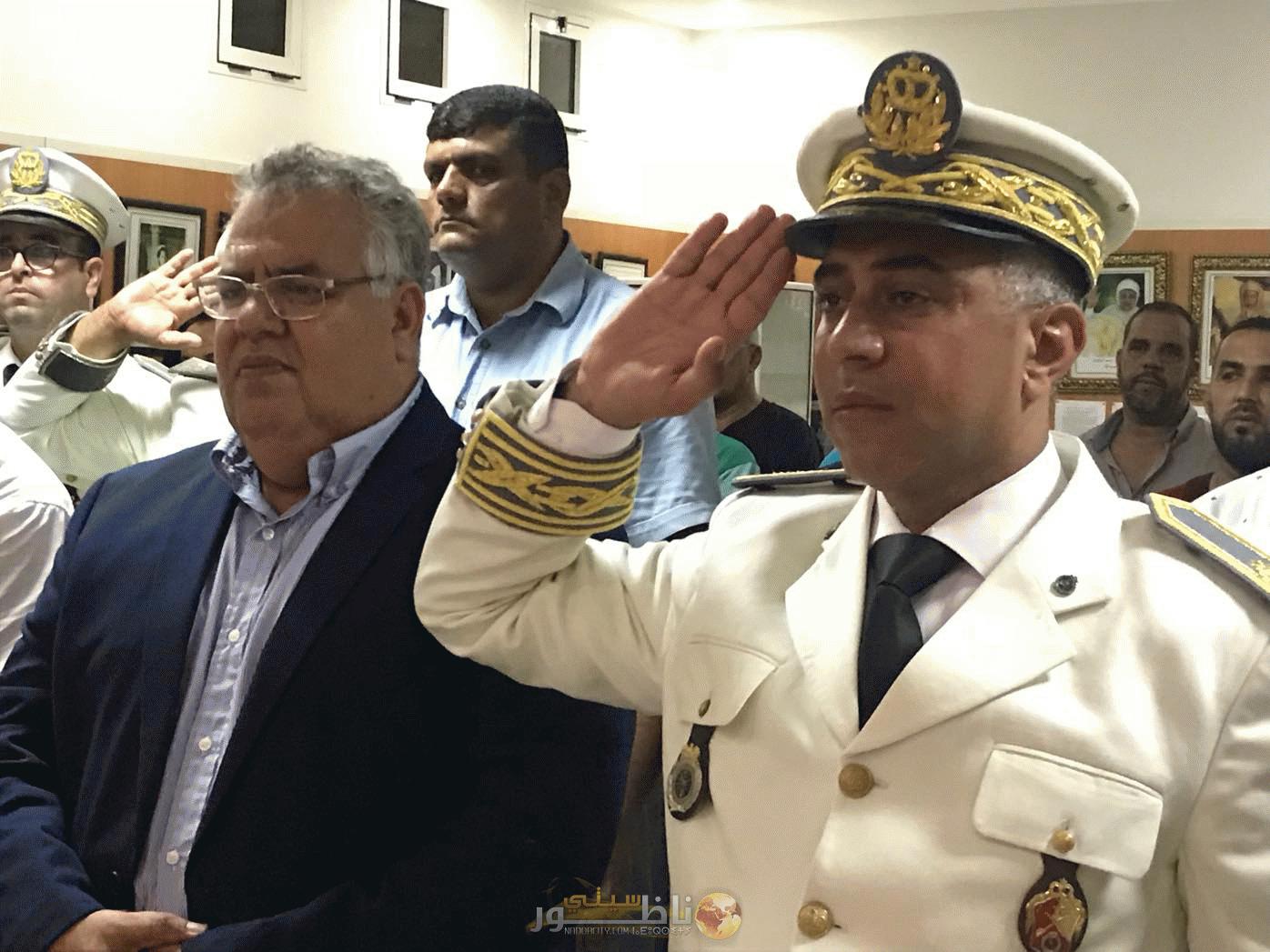 الباشا الجديد لمدينة بني انصار ، السيد مصطفى بوليوت ، يترأس حفل الانصات للخطاب الملكي السامي بمناسبة الذكرى 66 لثورة الملك والشعب. 