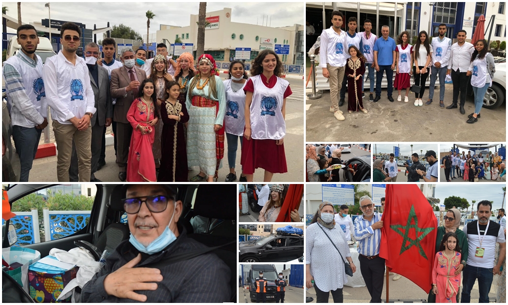 فيديو- المجتمع المدني يستقبل الجالية المغربية بميناء بني انصار