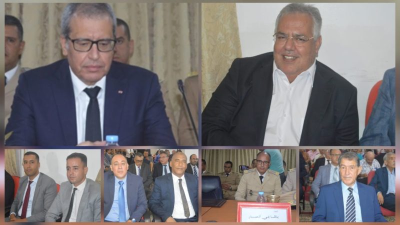 رئيس المجلس الجماعي عبد الحليم فوطاط يحضر حفل تنصيب رجال السلطة الجدد بإقليم الناظور الذي ترأسه عامل الإقليم